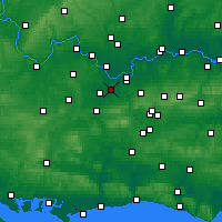 Nearby Forecast Locations - Byfleet - Mapa