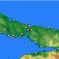 Nearby Forecast Locations - Beykoz - Mapa