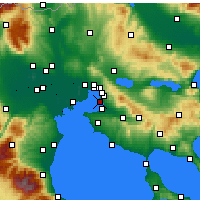 Nearby Forecast Locations - Calamária - Mapa