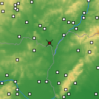 Nearby Forecast Locations - Břeclav - Mapa