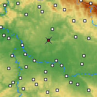 Nearby Forecast Locations - Mladá Boleslav - Mapa