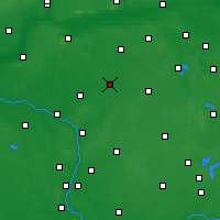 Nearby Forecast Locations - Wągrowiec - Mapa