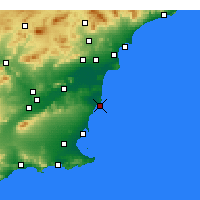 Nearby Forecast Locations - Torrevieja - Mapa