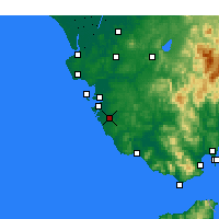 Nearby Forecast Locations - Chiclana de la Frontera - Mapa