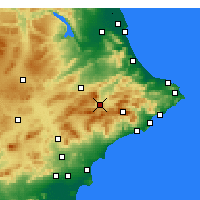 Nearby Forecast Locations - Alcoi - Mapa