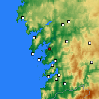 Nearby Forecast Locations - Vila Garcia de Arouça - Mapa