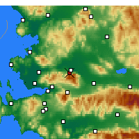 Nearby Forecast Locations - Manisa - Mapa