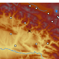 Nearby Forecast Locations - Kozluk - Mapa