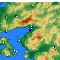 Nearby Forecast Locations - Burhaniye - Mapa