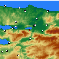 Nearby Forecast Locations - Sapanca - Mapa