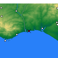 Nearby Forecast Locations - Isla Cristina - Mapa