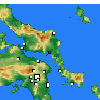 Nearby Forecast Locations - Aliveri - Mapa