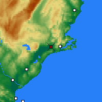 Nearby Forecast Locations - Mosgiel - Mapa