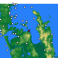 Nearby Forecast Locations - Ōrere Point - Mapa