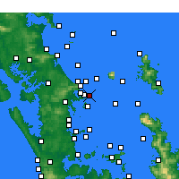 Nearby Forecast Locations - Takatu Point - Mapa