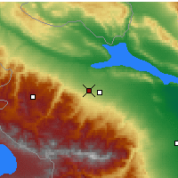 Nearby Forecast Locations - Ganja - Mapa