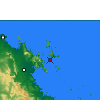 Nearby Forecast Locations - Hamilton Island - Mapa