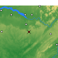 Nearby Forecast Locations - Cullman - Mapa