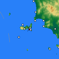 Nearby Forecast Locations - Capoliveri - Mapa
