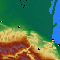 Nearby Forecast Locations - Kizilyurt - Mapa