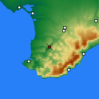 Nearby Forecast Locations - Bajchisarai - Mapa