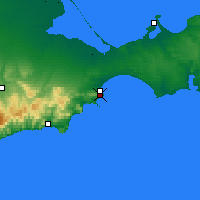 Nearby Forecast Locations - Teodósia - Mapa