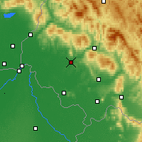 Nearby Forecast Locations - Mukachevo - Mapa