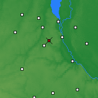 Nearby Forecast Locations - Vyshneve - Mapa