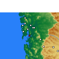 Nearby Forecast Locations - Nova Bombaim - Mapa