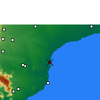 Nearby Forecast Locations - Tuticorim - Mapa