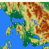 Nearby Forecast Locations - Amfilochia - Mapa