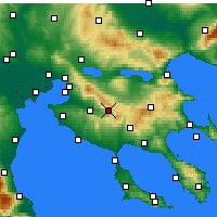 Nearby Forecast Locations - Anthemountas - Mapa