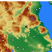Nearby Forecast Locations - Elassona - Mapa