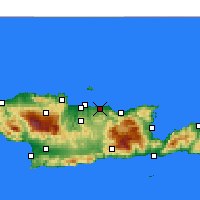 Nearby Forecast Locations - Gúves - Mapa