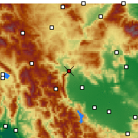 Nearby Forecast Locations - Kalabáka - Mapa