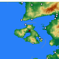 Nearby Forecast Locations - Kalloni - Mapa