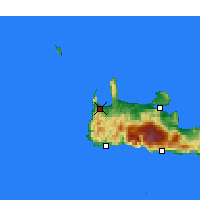 Nearby Forecast Locations - Císsamos - Mapa