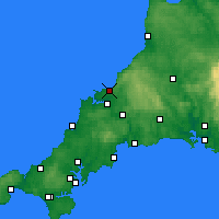 Nearby Forecast Locations - Port Isaac - Mapa