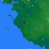 Nearby Forecast Locations - Les Herbiers - Mapa