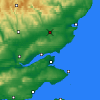 Nearby Forecast Locations - Forfar - Mapa