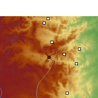 Nearby Forecast Locations - Mebabane - Mapa