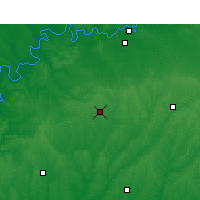 Nearby Forecast Locations - Greenville - Mapa
