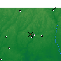 Nearby Forecast Locations - Ozark - Mapa