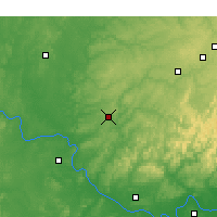 Nearby Forecast Locations - Tahlequah - Mapa