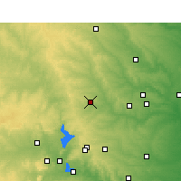 Nearby Forecast Locations - Lampasas - Mapa