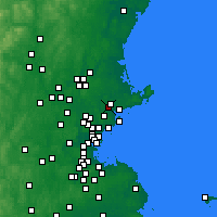 Nearby Forecast Locations - Danvers - Mapa