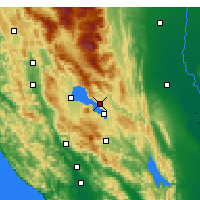 Nearby Forecast Locations - Clearlake Oaks - Mapa