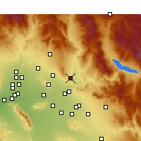 Nearby Forecast Locations - Fountain Hills - Mapa