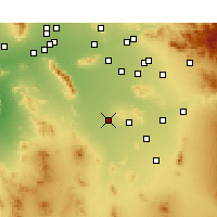 Nearby Forecast Locations - Maricopa - Mapa