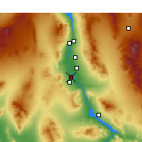 Nearby Forecast Locations - Needles - Mapa